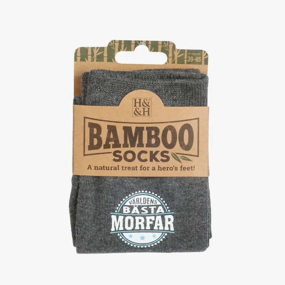 Bamboo Strumpor Grå - Olika Budskap