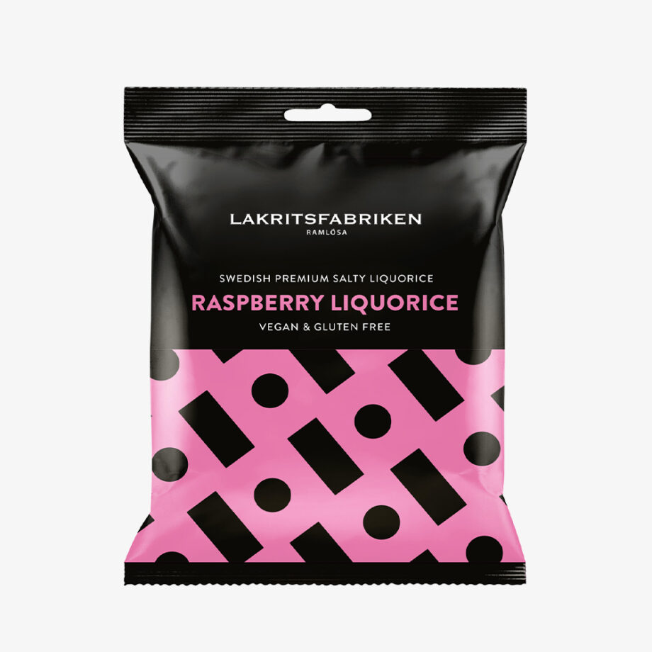 Lakritsfabriken Premium Liquorice Salty Raspberry 100g