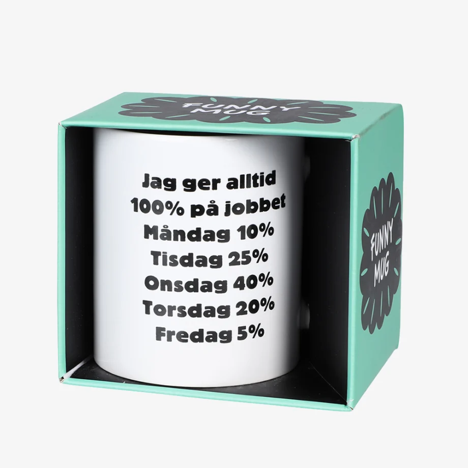 Mugg - 100% På Jobbet