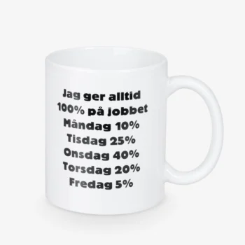 Mugg - 100% På Jobbet